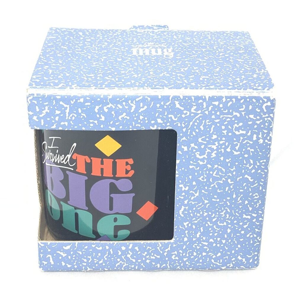 I Survived The Big One Hallmark Coffee Mug Birthday Retirement Heart Attack 80s